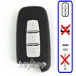 Capa de Smartkey Hyundai - 3B TOY48