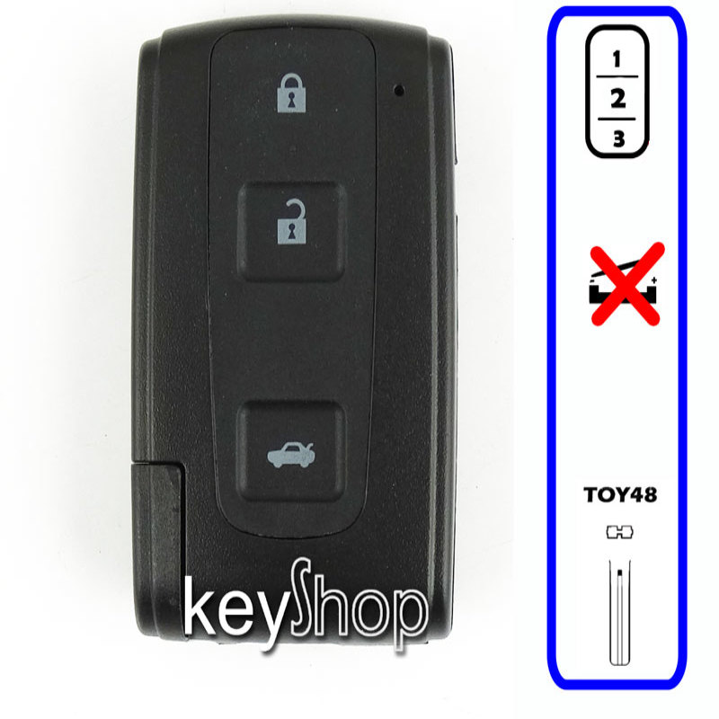 Capa Smartkey Toyota - 3B