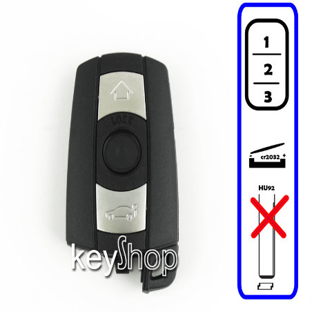 Capa de Smartkey BMW - 3B