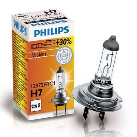 Lâmpada H7 Philips (+30% de luminosidade)