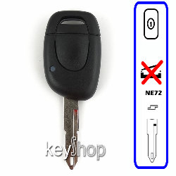 Capa de Substituição Renault 1 botao