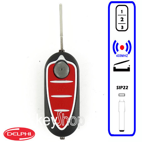 COMANDO 3BTN 433 BSI DELPHI