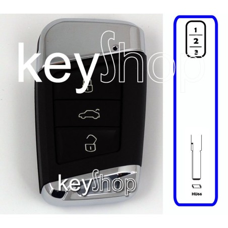 capa smartkey vw 3b hu162t