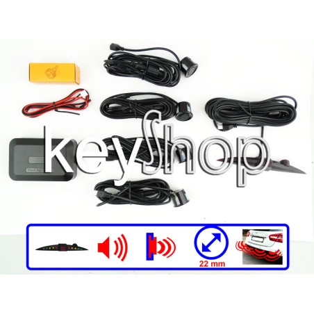 Sistema de estacionamento com display : 4 sensores 22mm