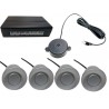 kit de estacionamento Besouro: 4 sensores cinza prata/rato/preto 22mm