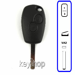 Capa de Substituição Renault 2 botoes