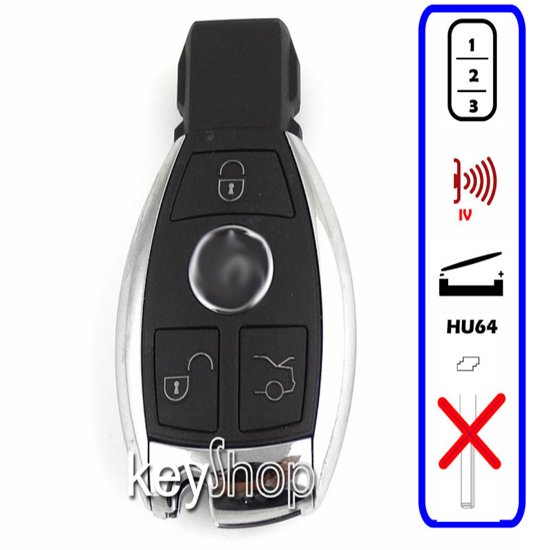 Capa de Substituição Mercedes - Smartkey 3B