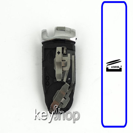 Suporte de pilha  para smartkey cromada mercedes