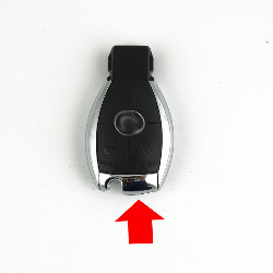 Suporte de pilha  para smartkey cromada mercedes